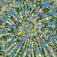 Tie Dye Camo NFT #1301 &copy; Dan Ellis vague.paris