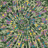 Tie Dye Camo NFT #1370 &copy; Dan Ellis vague.paris